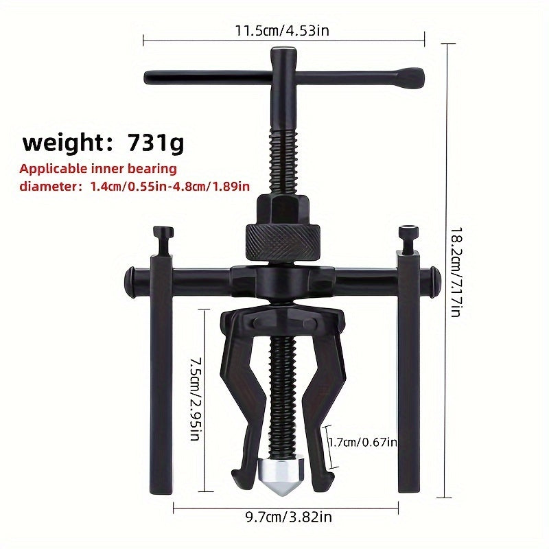 3 Jaw Pilot Bearing Puller Heavy Duty Gear Extractor
