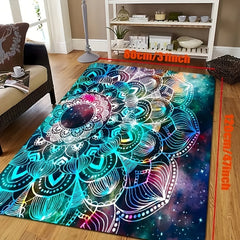 Colorful Starry Pattern Area Rug - Indoor/Outdoor Mat - Non-slip Floor Rug