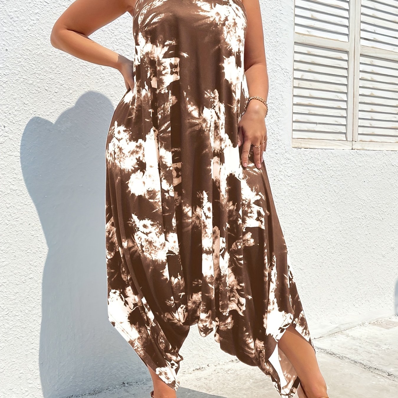 Tie Dye Cami Jumpsuit Medium Stretch