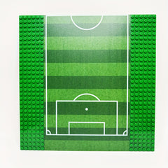 2pcs Building Blocks Basketball Soccer Field Baseboards 25x25 Durable ABS Gr