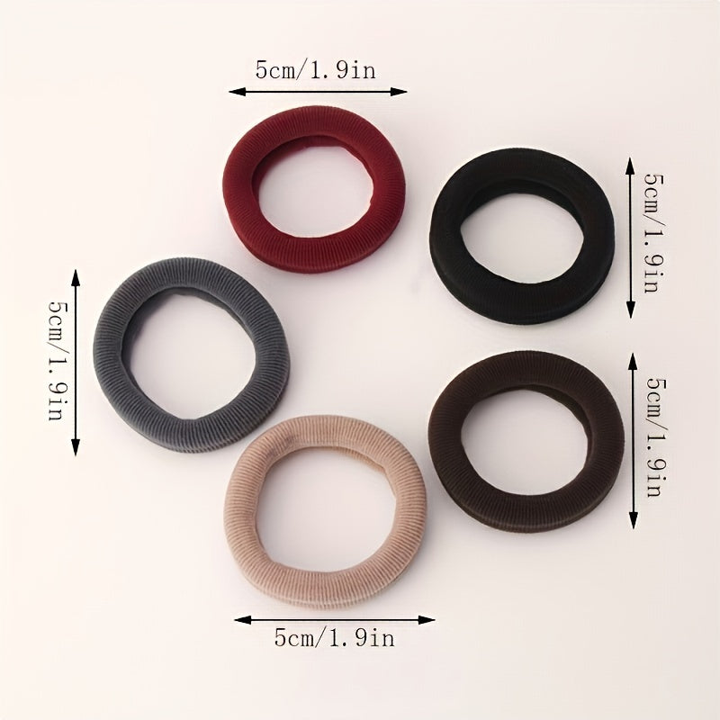 5pcs Colorful Hair Ties Hair Bands Set For Girls