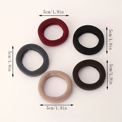 5pcs Colorful Hair Ties Hair Bands Set For Girls