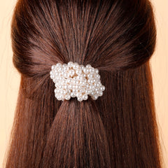 Baroque Hairband Faux Pearl Ponytail Holder