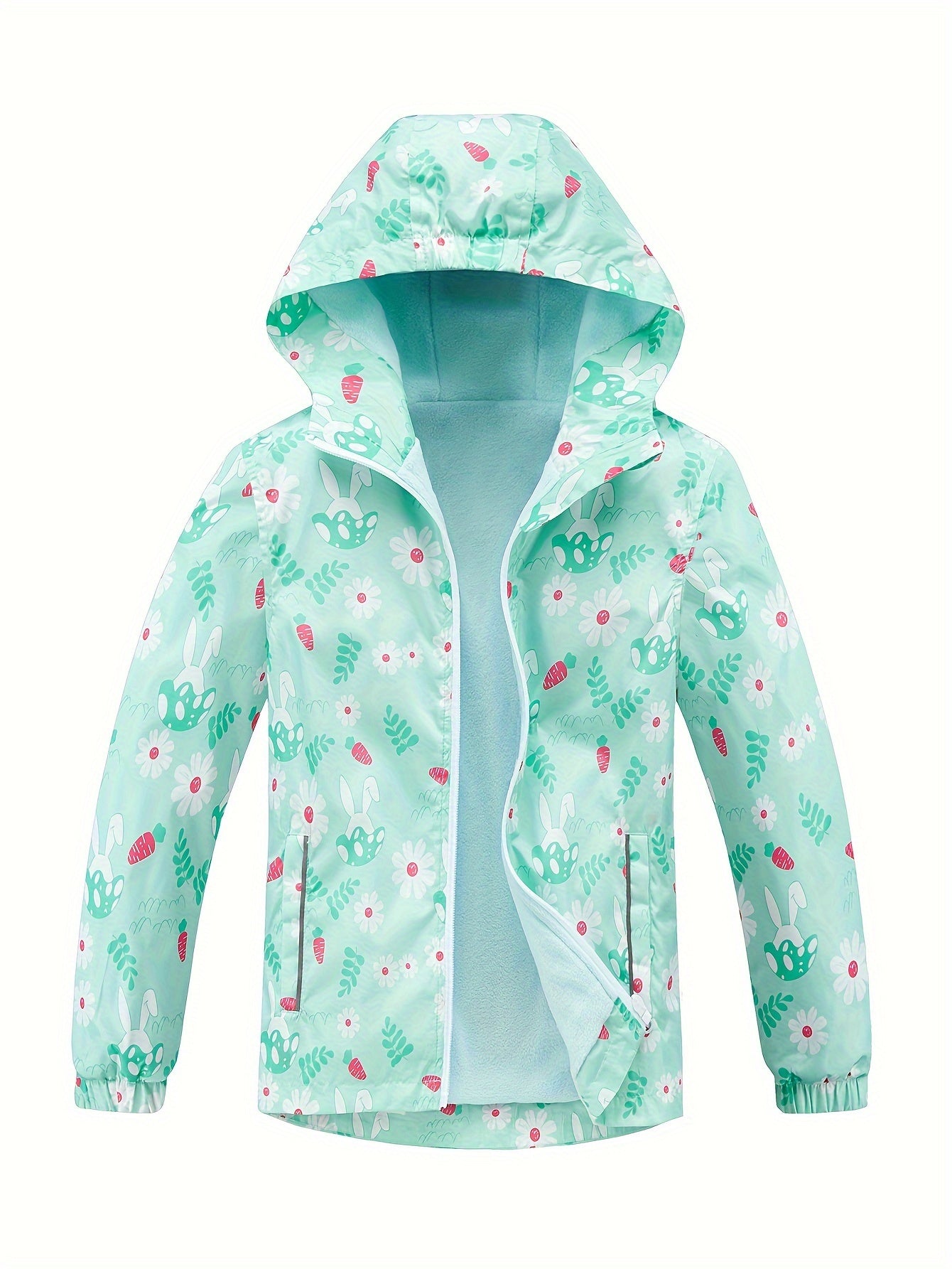 Girls Gradient Tie Dye Hooded Jacket for Spring Fall Winter