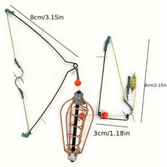 1pc Fishing Bait Cage Copper Basket Carp Tackle