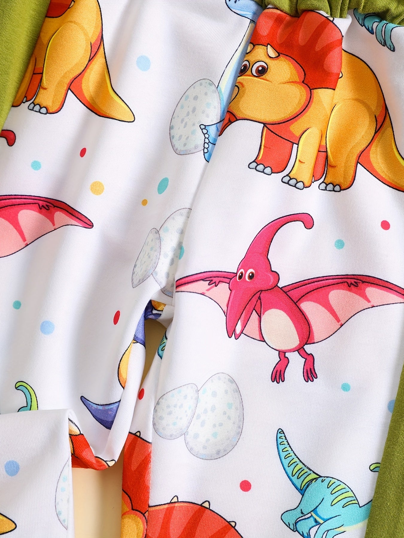 Baby Boys Dinosaur Print Pants for Spring Fall