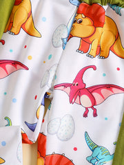 Baby Boys Dinosaur Print Pants for Spring Fall