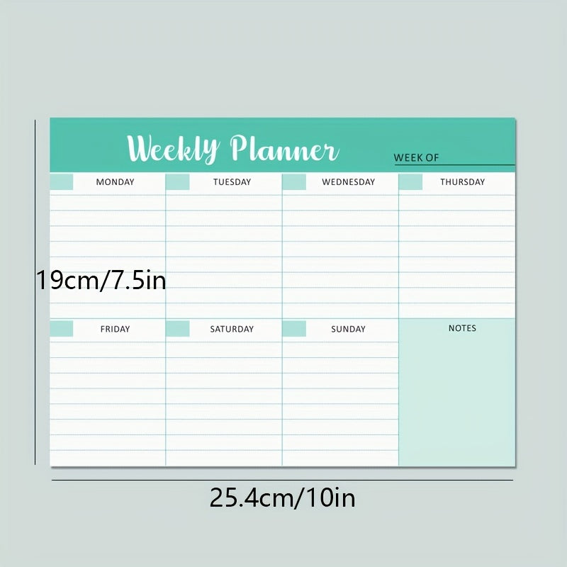 Note Book WEEKLY PLANNER English Week Plan Coil Daily Planning Record Book