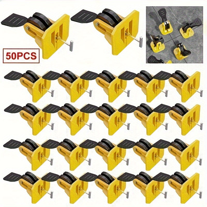 50pcs Tile Leveling System Reusable Floor Wall Tile Leveling Tool