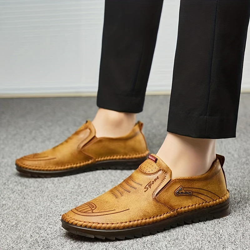 Men's Slip-On Loafers Comfy Casual Shoes Non Slip Walking Shoes