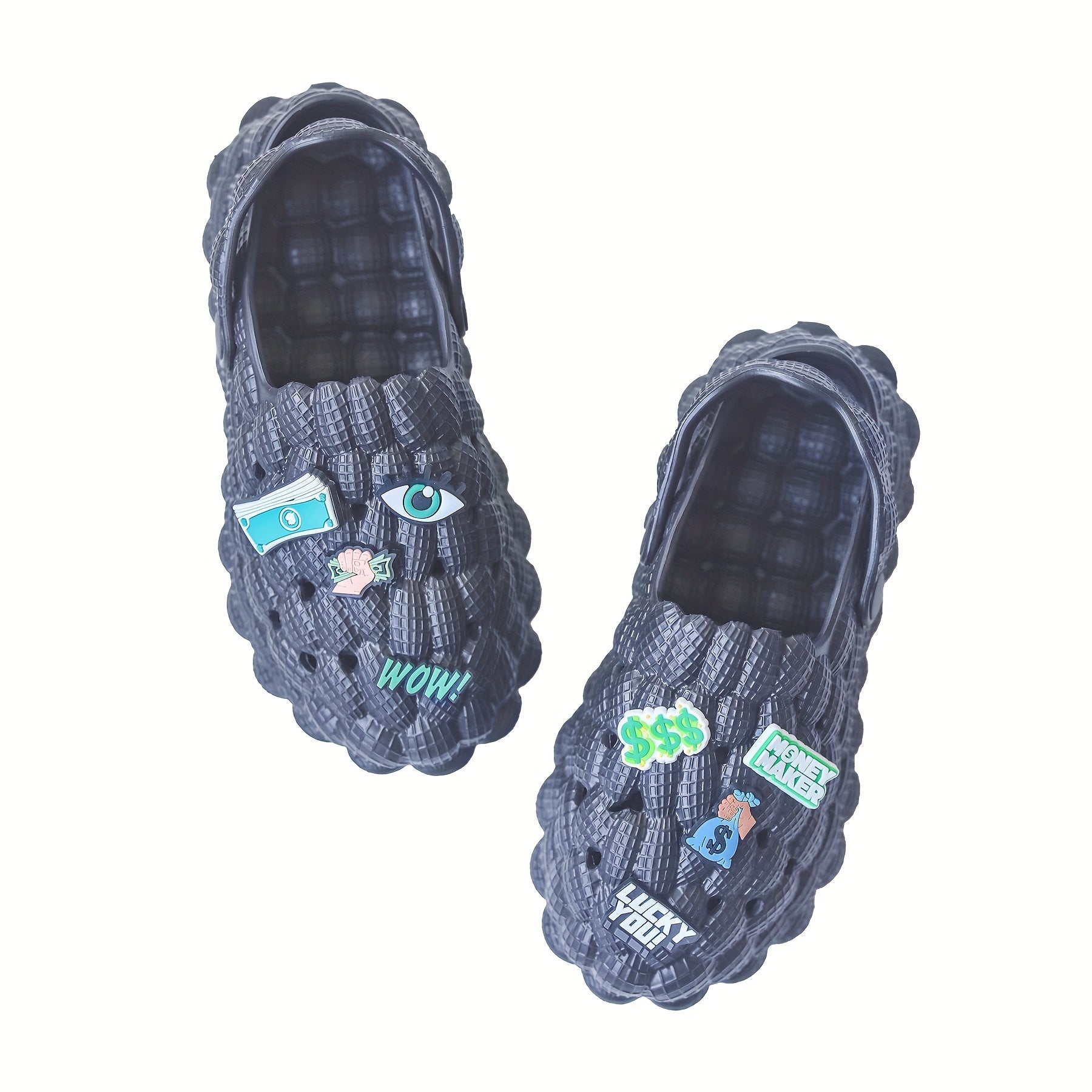 Men's Closed Toe Quick Drying Sandals with DIY Charms