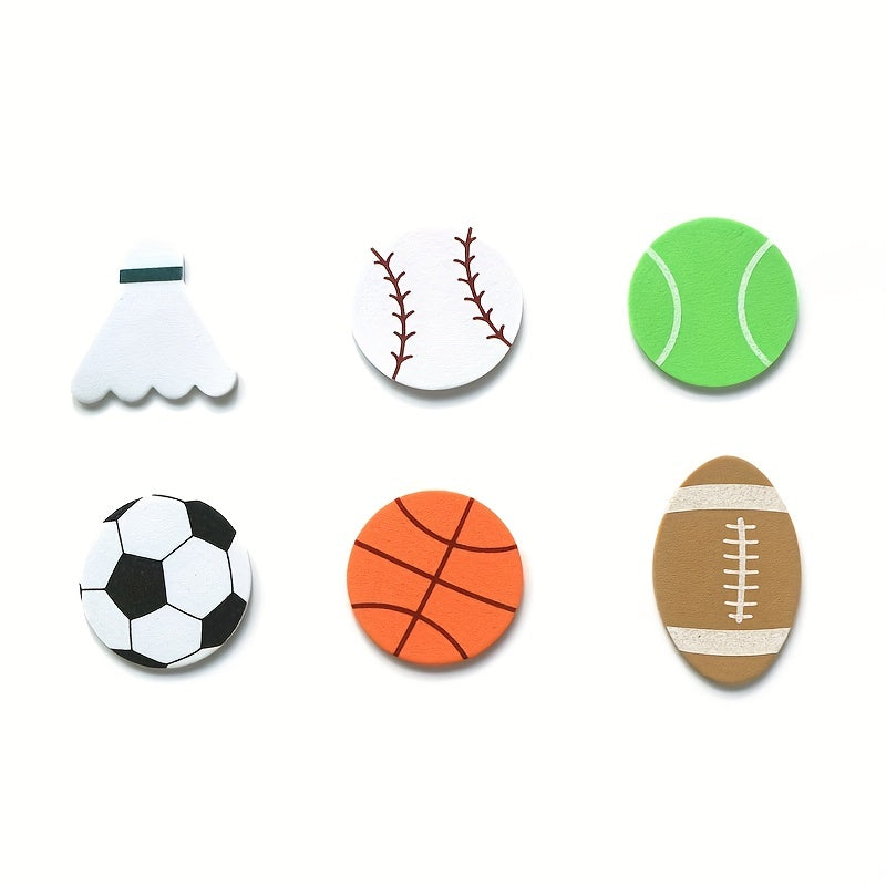 30pcs Sports Stickers Rugby Volleyball Softball Football Basketball Collection