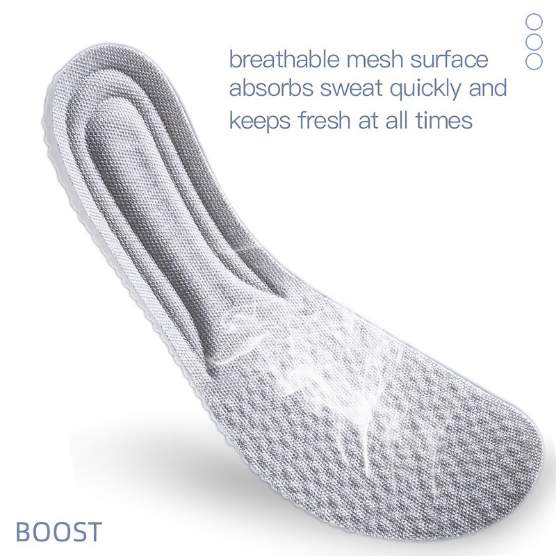 Thick Shock-absorbing Sports Insoles for Foot Pain Relief
