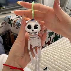 Skull Keychain Halloween Gift Skeleton Pendant Bag Pendant