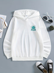 Girls' Flower Back Hooded Sweatshirt for Autumn