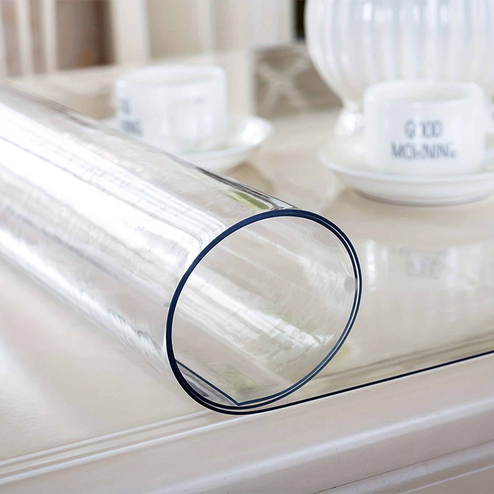 Clear Desk Cover Protector PVC Table Cloth Bedside Table Mat