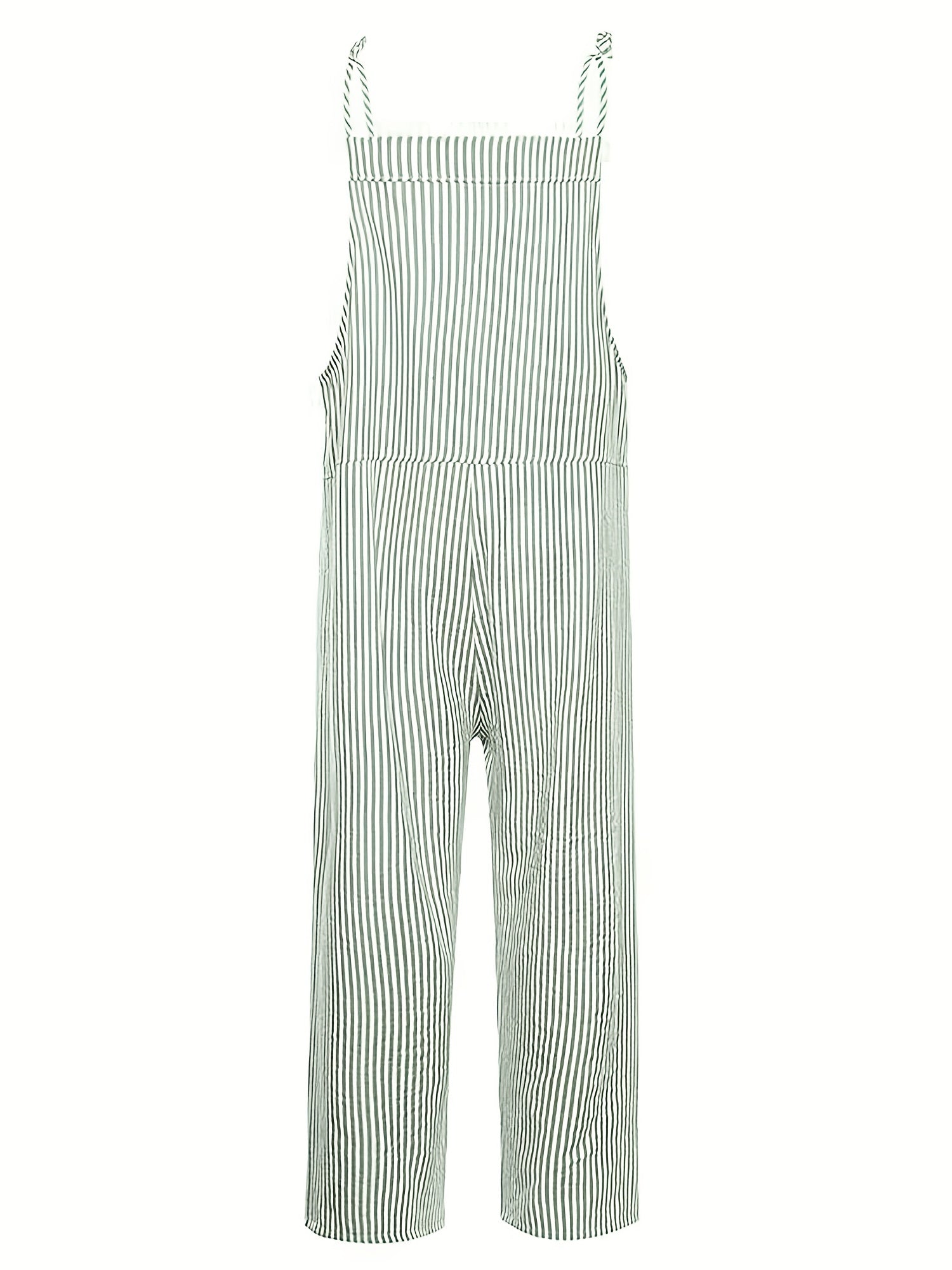 Striped Cami Jumpsuit Wide Leg Women's Clothing