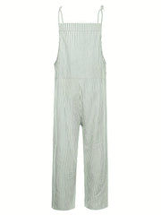 Striped Cami Jumpsuit Wide Leg Women's Clothing