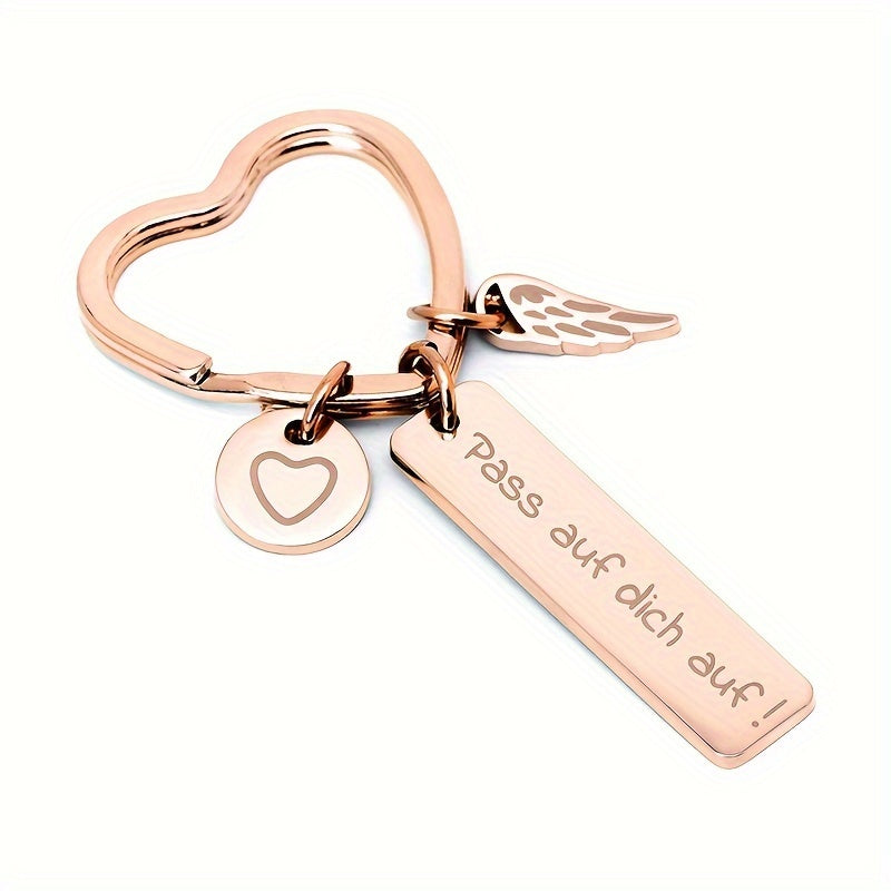Heart Shape Keychain Pendant for Car Keys Backpacks Wallets