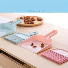 Mini Broom & Dustpan Set - Desktop Cleaning & Quick Cleanups