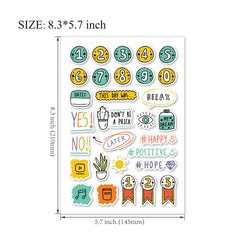 240pcs Doodle Scrapbook Stickers for Kids