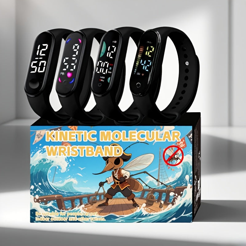 4pcs Electronic Sports Wristband Set - Outdoor Running Hiking Essential