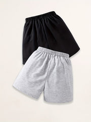 Kid's Basic Sweatshorts with Pockets Sports Casual Summer Shorts