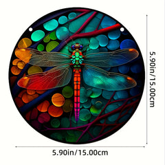 Dragonfly Dye Sun Catcher Hanging Window Christmas Gift Home Decor