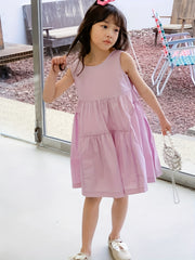 Girl's Sleeveless Princess Dress Breathable for Summer