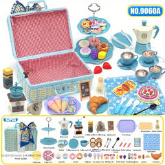 Tea Party Pretend Play Toys Large Afternoon Tea Picnic Basket Set
