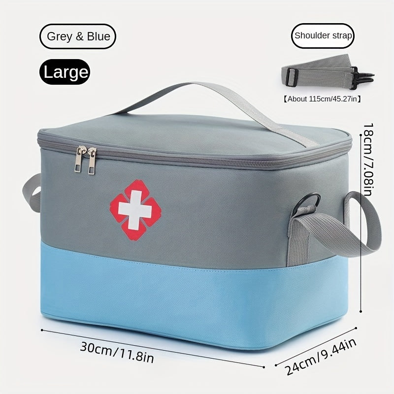 Large Capacity Waterproof First Aid Bag Travel Medicine Storage Organizer