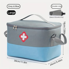 Large Capacity Waterproof First Aid Bag Travel Medicine Storage Organizer