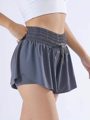 High Waist Athletic Skirt with Shorts for Golf Tennis Running