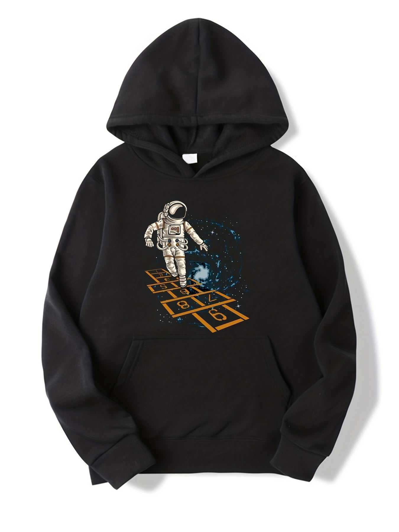 Spaceman Print Boys Hooded Sweatshirt