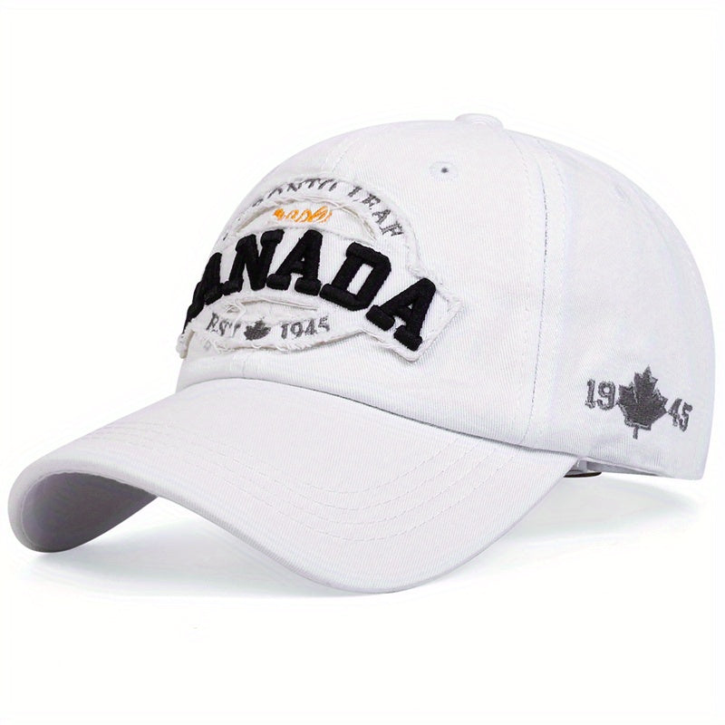 Canada Maple Leaf Baseball Cap Embroidery Hip Hop Sports Hat Adjustable