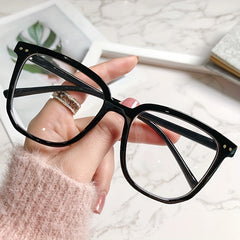 Clear Lens Glasses Square Frame Reading Anti Light Eyewear
