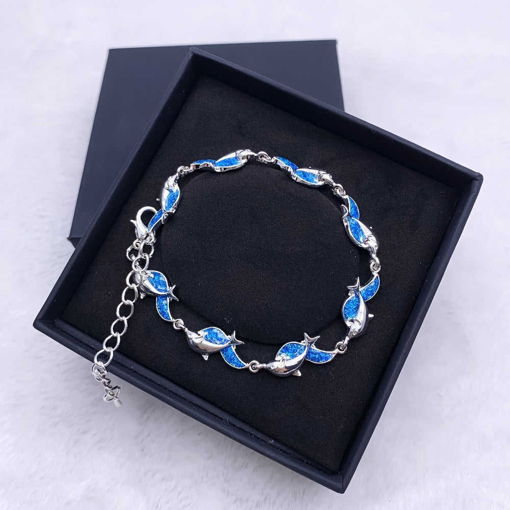 Dolphin Bracelet Retro Party Jewelry Christmas Holiday Birthday Gift