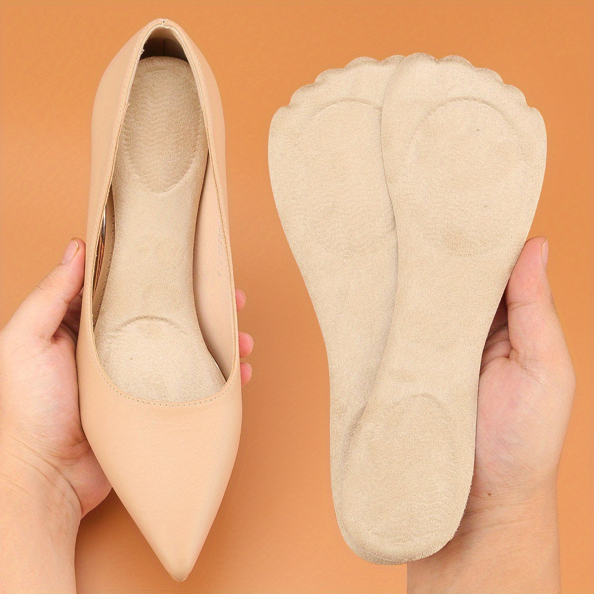 High Heeled Shoes Insoles Self-Adhesive Non-Slip Silicone Cropped Pad