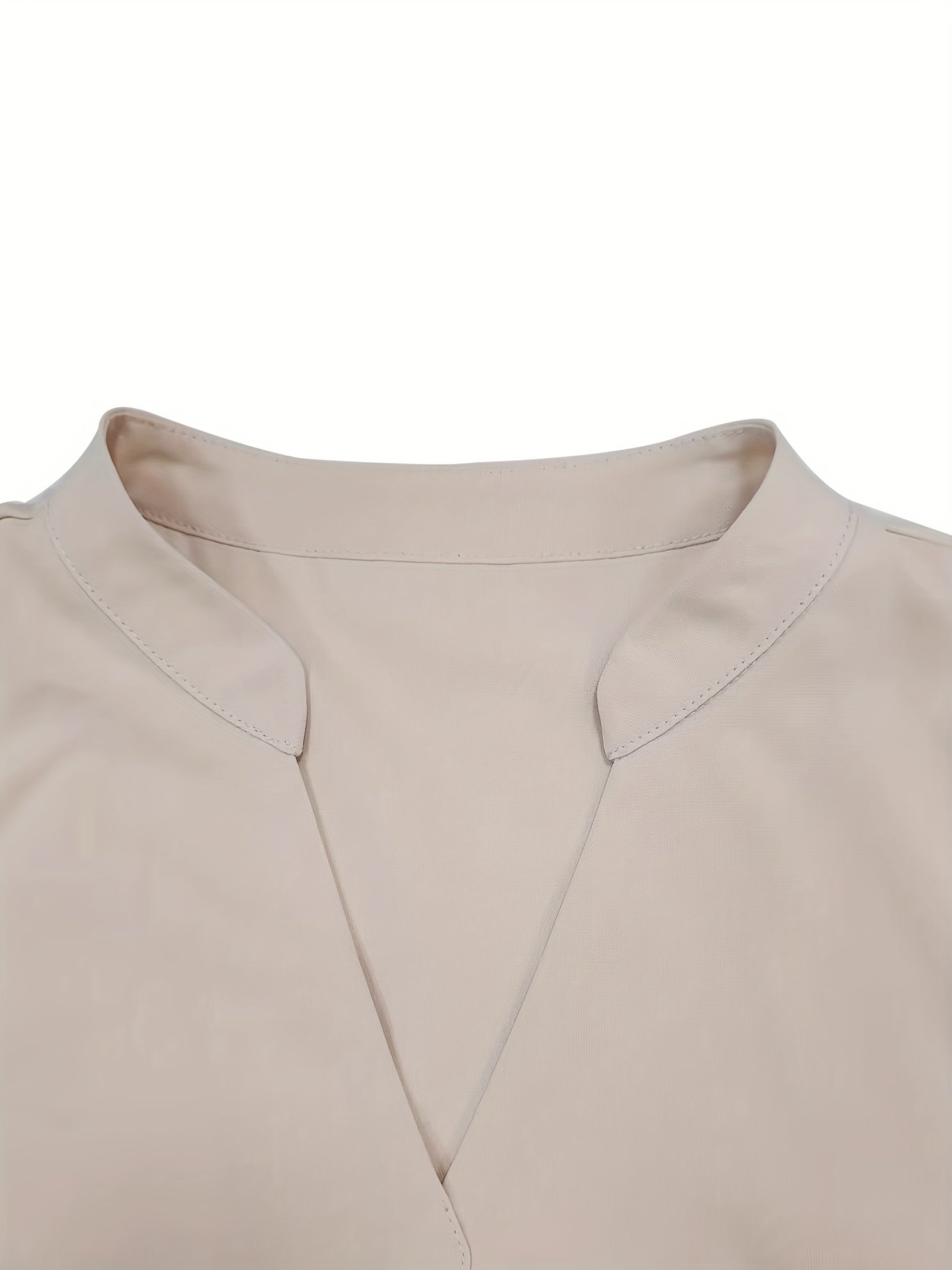 V-Neck Long Sleeve Blouse