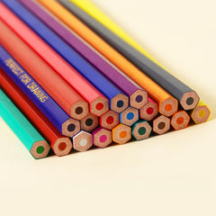 Neon Colored Pencils Set 48pcs Bright Colors Pre Sharpened Sketching Drawing Art
