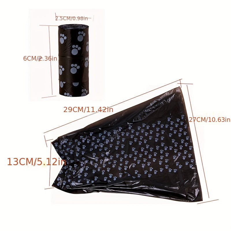 5pcs Thin Dog Poop Bags Leak Proof For Pet Outdoor Supplies