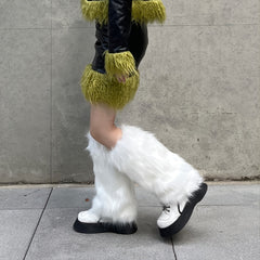Plush Warm Knee High Leg Warmers Women's Stocking