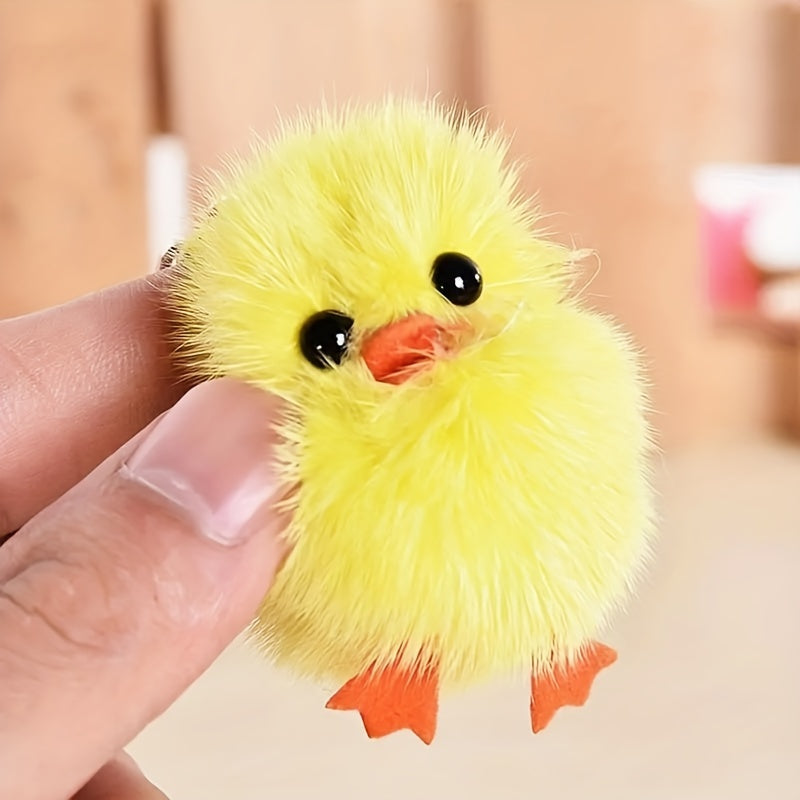 2pcs Little Duck Plush Key Chain Perfect Accessories Pendant