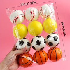 12pcs Mini Sports Balls for Kids Parties & Decorations