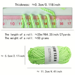 1pc Glowing Macrame Cord Rope 50g