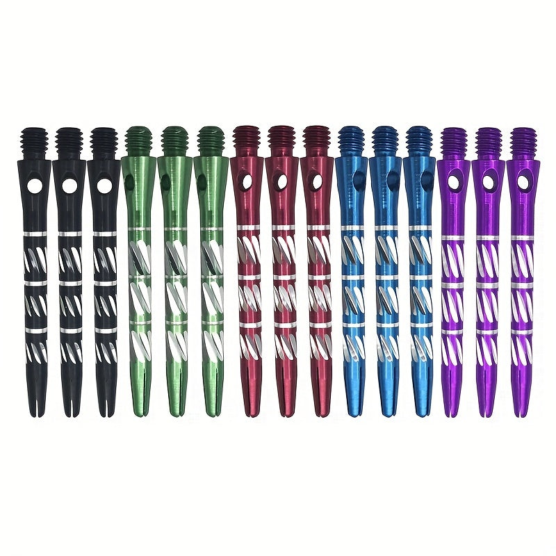 3pcs Colorful Carving Dart Shafts Aluminum Alloy Dart Rod Accessories