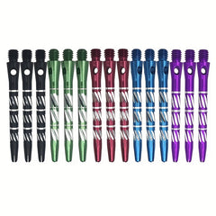3pcs Colorful Carving Dart Shafts Aluminum Alloy Dart Rod Accessories