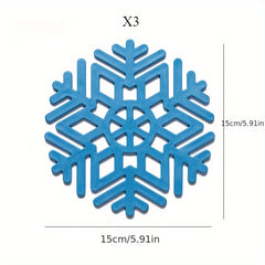 Geometric Snowflake Silicone Table Mats Heat Insulation Mats
