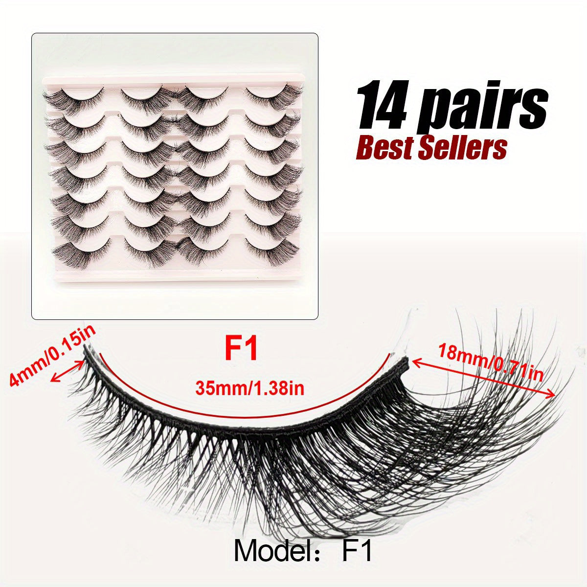 3D Cat Eye False Eyelashes Fluffy Natural Makeup