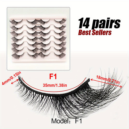3D Cat Eye False Eyelashes Fluffy Natural Makeup